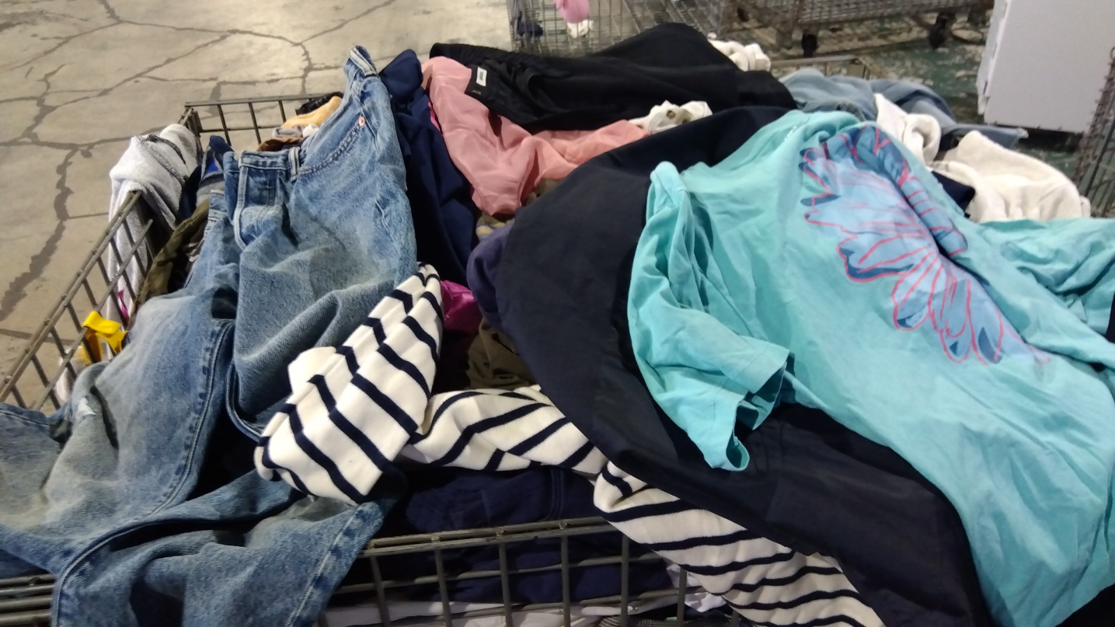 Takamatsu used clothing collection material in Japan